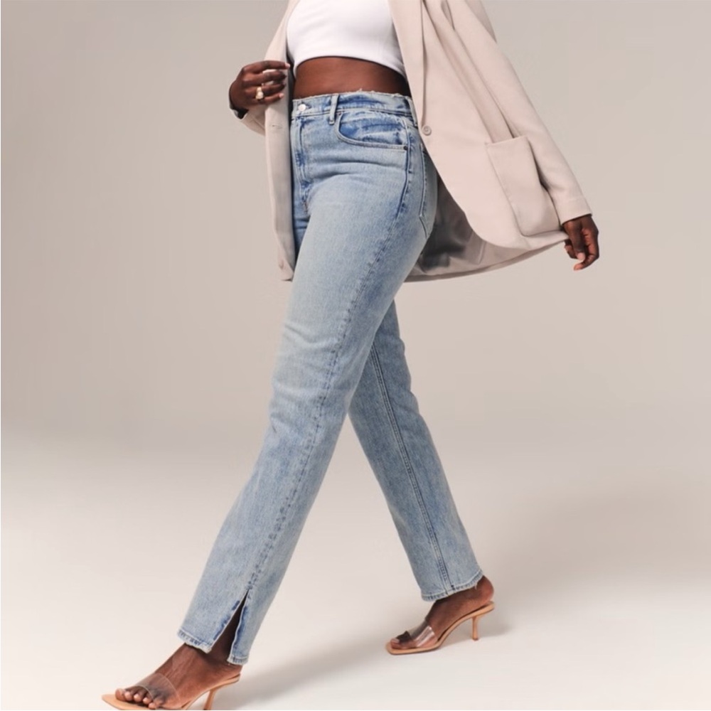 Abercrombie & Fitch • ultra high rise 90s straight with vent hem sz 30 / 10S - Picture 8 of 15